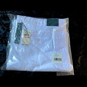 Perry Ellis Men’s White Linen Pants